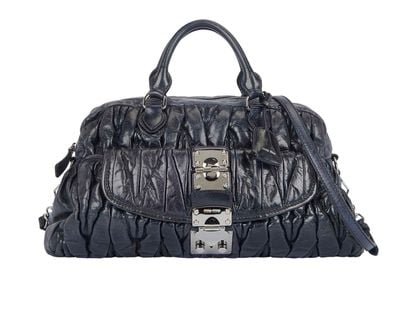 Large Matelasse Shoulder Bag, front view